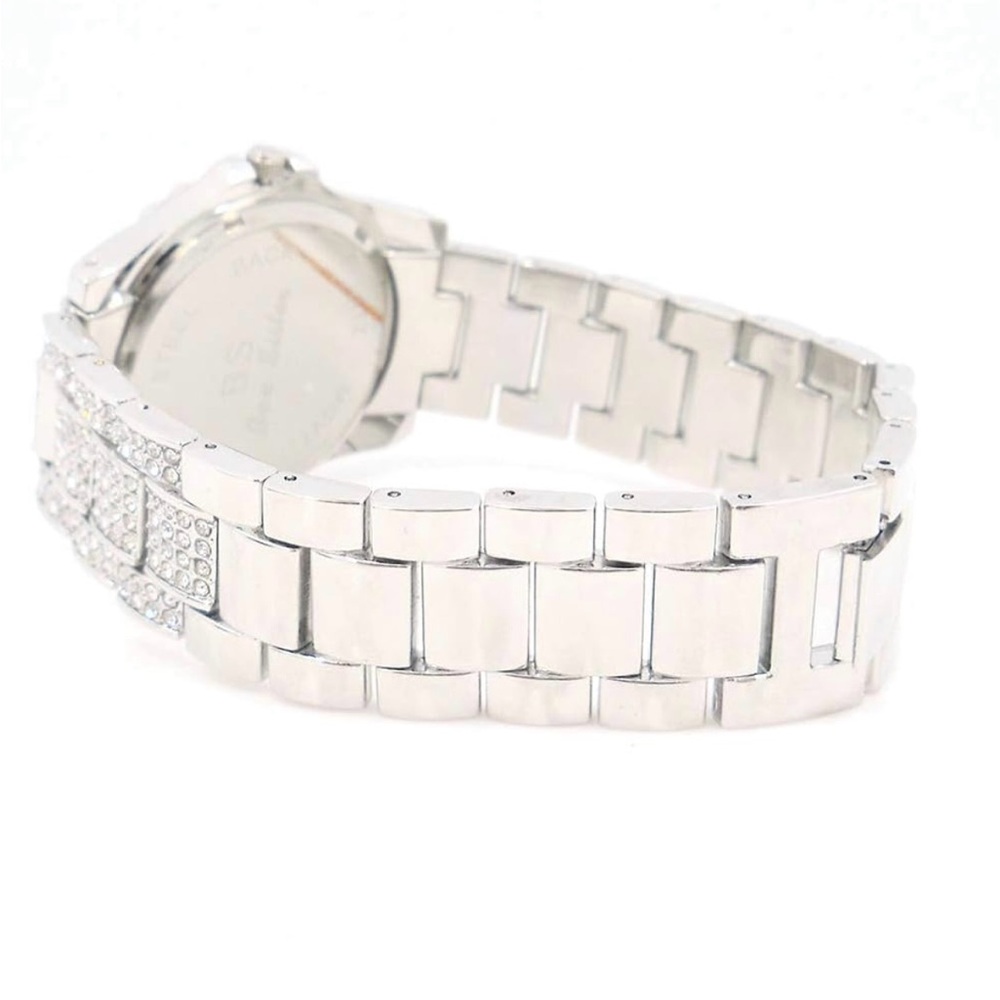 VVS Bust Down Watch Iced Out Unisex Steel Round Dial Waterproof Bling Jewelry - Picture 5 of 7